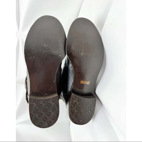 Rare LIMI Feu Feu Paris 34.5 Sz 5 Womens Brown Leather Buckle Stappy Boots Biker - Picture 9 of 11